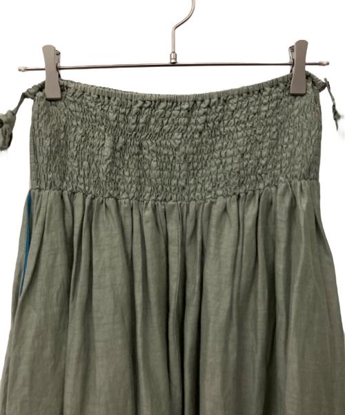 MYLAN（マイラン）MYLAN (マイラン) シャーリングベアドレス グリーン サイズ:Fの古着・服飾アイテム