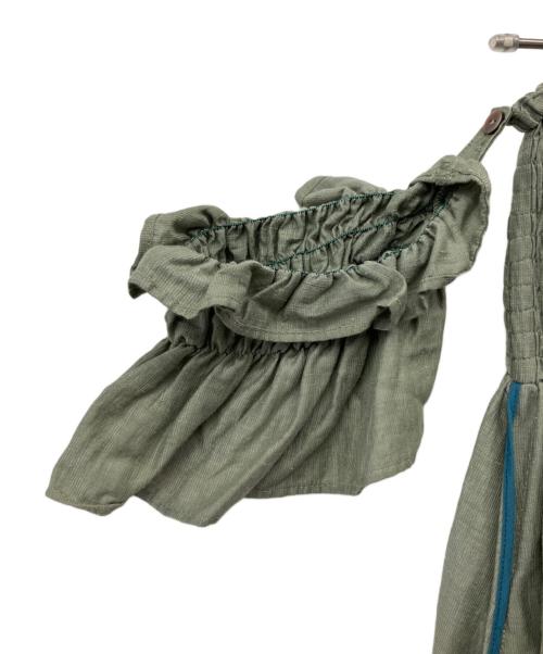 MYLAN（マイラン）MYLAN (マイラン) シャーリングベアドレス グリーン サイズ:Fの古着・服飾アイテム