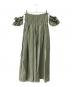 MYLAN（マイラン）の古着「シャーリングベアドレス」｜グリーン