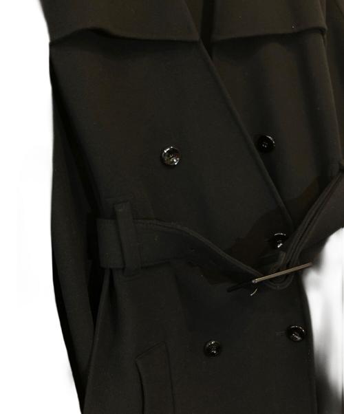JIL SANDER（ジルサンダー）JIL SANDER (ジルサンダー) ダブルブレストケープコート ブラック サイズ:38の古着・服飾アイテム