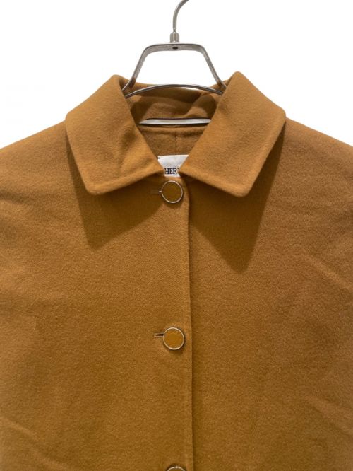 HERMES（エルメス）HERMES (エルメス) カシミヤロングジレ ブラウン サイズ:36の古着・服飾アイテム