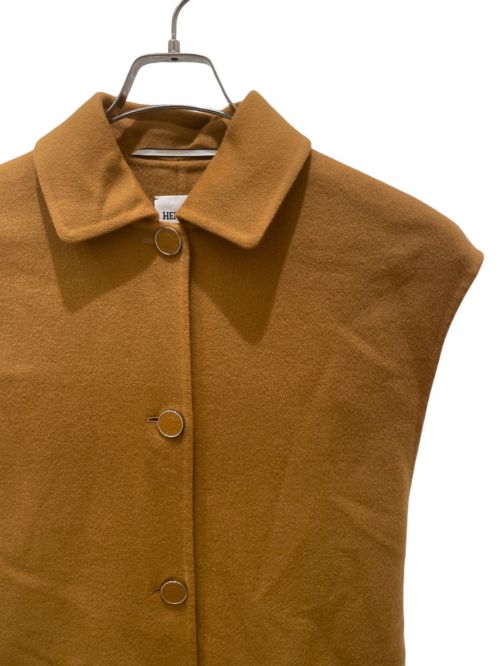 HERMES（エルメス）HERMES (エルメス) カシミヤロングジレ ブラウン サイズ:36の古着・服飾アイテム