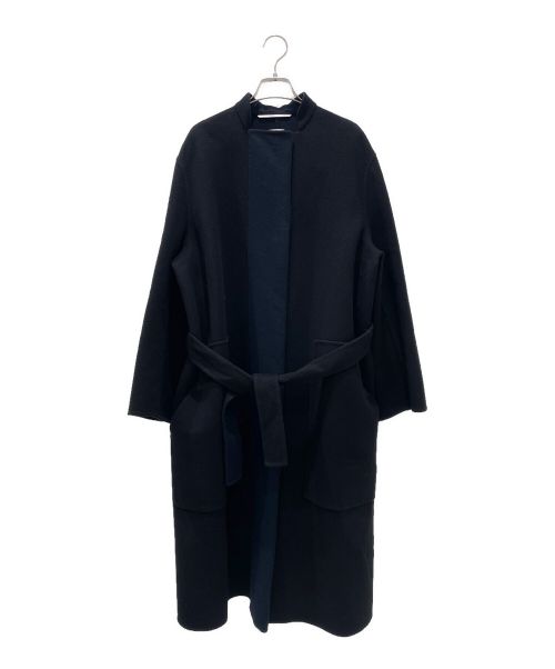 HERMES（エルメス）HERMES (エルメス) カシミヤ ロング コート ネイビー サイズ:38の古着・服飾アイテム