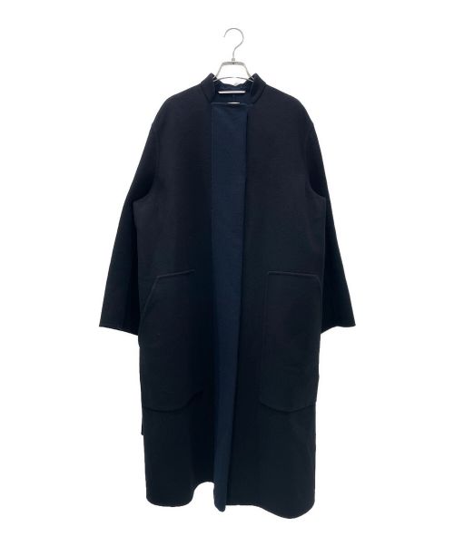 HERMES（エルメス）HERMES (エルメス) カシミヤ ロング コート ネイビー サイズ:38の古着・服飾アイテム