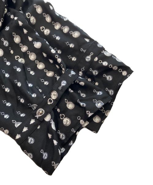 HERMES（エルメス）HERMES (エルメス) ツイルレーヌ ロングスリーブ ブラウス ブラック サイズ:36の古着・服飾アイテム