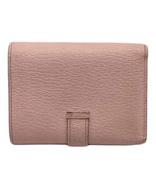 HERMES（エルメス）HERMES (エルメス) コンパクトウォレット ピンクの古着・服飾アイテム