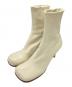 BOTTEGA VENETA（ボッテガベネタ）の古着「アンクルブーツ」｜ホワイト