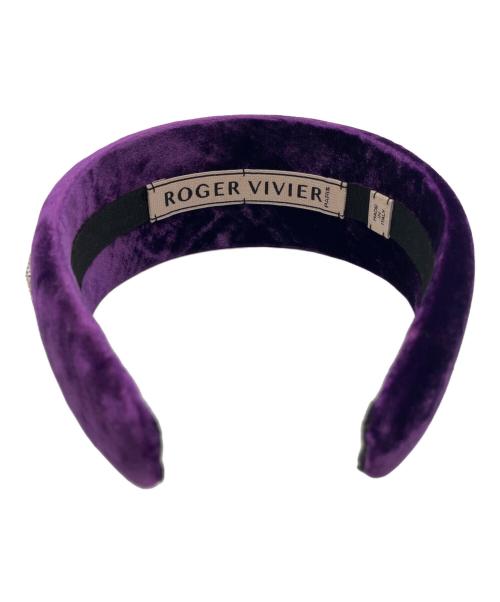 Roger Vivier（ロジェ ヴィヴィエ）Roger Vivier (ロジェ ヴィヴィエ) ミニストラスヘッドバンド パープルの古着・服飾アイテム