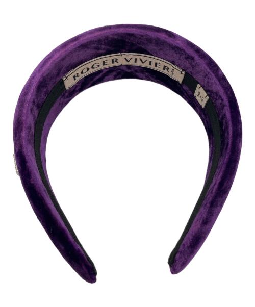 Roger Vivier（ロジェ ヴィヴィエ）Roger Vivier (ロジェ ヴィヴィエ) ミニストラスヘッドバンド パープルの古着・服飾アイテム