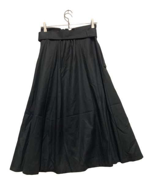 BLUE LABEL CRESTBRIDGE（ブルーレーベルクレストブリッジ）BLUE LABEL CRESTBRIDGE (ブルーレーベルクレストブリッジ) ハイカウントフラノトレンチスカート ブラック サイズ:38の古着・服飾アイテム