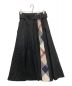 BLUE LABEL CRESTBRIDGE（ブルーレーベルクレストブリッジ）の古着「ハイカウントフラノトレンチスカート」｜ブラック