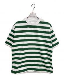 DAIWA PIER39（ダイワ ピア39）の古着「ドローストリング ボーダー Tシャツ」｜グリーン