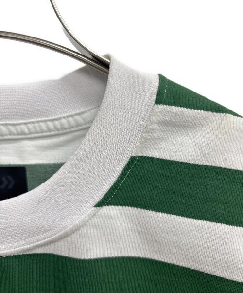 DAIWA PIER39（ダイワ ピア39）DAIWA PIER39 (ダイワ ピア39) ドローストリング ボーダー Tシャツ グリーン サイズ:Ｍの古着・服飾アイテム