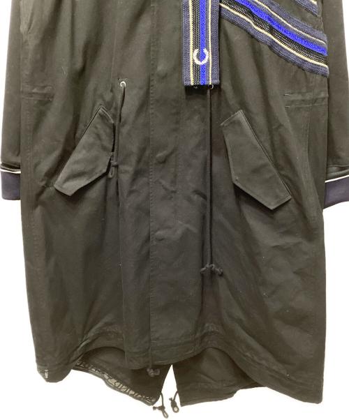 FRED PERRY（フレッドペリー）FRED PERRY (フレッドペリー) GROUND Y (グラウンドワイ) Fish Tail Parker ブラック サイズ:Ｍの古着・服飾アイテム