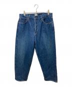 CIOTAシオタ）の古着「インディゴスビンコットン13.5ozワイドテーパードデニム」｜インディゴ