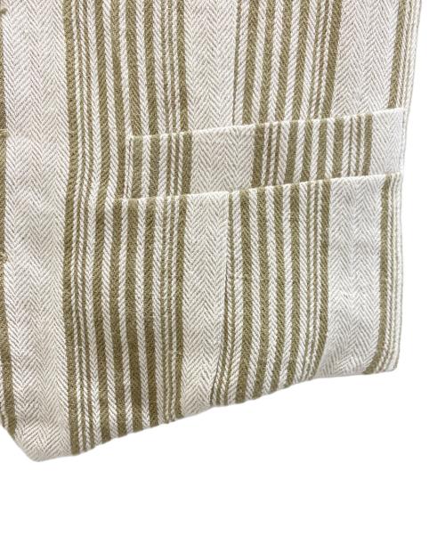 FORTELA（フォルテラ）FORTELA (フォルテラ) ストライプジレ ベージュ サイズ:46の古着・服飾アイテム