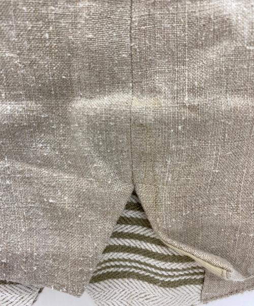 FORTELA（フォルテラ）FORTELA (フォルテラ) ストライプジレ ベージュ サイズ:46の古着・服飾アイテム