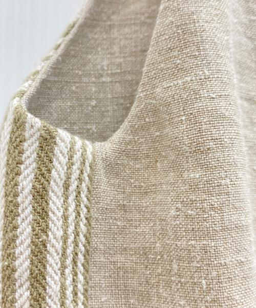 FORTELA（フォルテラ）FORTELA (フォルテラ) ストライプジレ ベージュ サイズ:46の古着・服飾アイテム