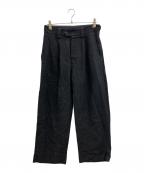 MARGARET HOWELLマーガレットハウエル）の古着「MARGARET HOWELL リネンパンツ」｜ブラック