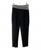 BORDERS at BALCONYボーダーズアットバルコニー）の古着「テーパードパンツ」｜ブラック