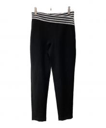 BORDERS at BALCONY（ボーダーズアットバルコニー）の古着「テーパードパンツ」｜ブラック