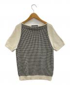 YURI PARKユリパーク）の古着「ショートスリーブニット」｜アイボリー