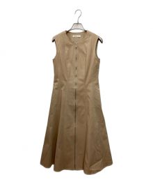 ADEAM（アディアム）の古着「ノースリーブワンピース」｜ベージュ
