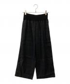 BEARDSLEYビアズリー）の古着「ウエストリブリネンパンツ」｜ブラック