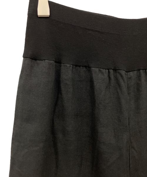 BEARDSLEY（ビアズリー）BEARDSLEY (ビアズリー) ウエストリブリネンパンツ ブラック サイズ:1の古着・服飾アイテム