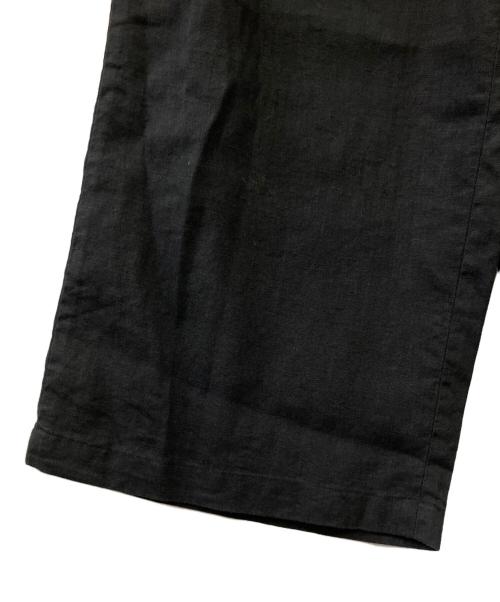 BEARDSLEY（ビアズリー）BEARDSLEY (ビアズリー) ウエストリブリネンパンツ ブラック サイズ:1の古着・服飾アイテム