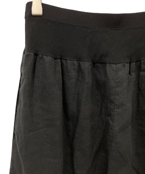 BEARDSLEY（ビアズリー）BEARDSLEY (ビアズリー) ウエストリブリネンパンツ ブラック サイズ:1の古着・服飾アイテム