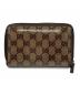 GUCCI (グッチ) 2つ折りラウンドファスナーウォレット ベージュ：18000円