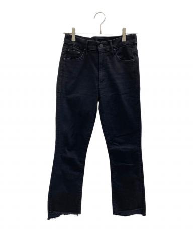 中古・古着通販】mother (マザー) BLACK INSIDER CROP ブラック サイズ
