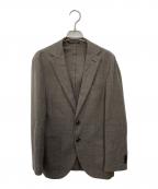 green label relaxingグリーンレーベルリラクシング）の古着「REDA メッシュ 無地 2B RG 2PP- ジャケット」｜ブラウン