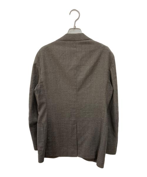 green label relaxing（グリーンレーベルリラクシング）green label relaxing (グリーンレーベルリラクシング) REDA メッシュ 無地 2B RG 2PP- ジャケット ブラウン サイズ:SIZE 44の古着・服飾アイテム