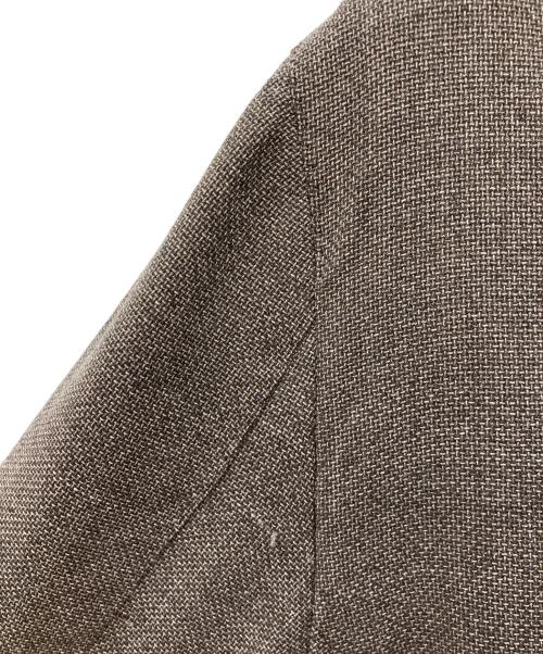 green label relaxing（グリーンレーベルリラクシング）green label relaxing (グリーンレーベルリラクシング) REDA メッシュ 無地 2B RG 2PP- ジャケット ブラウン サイズ:SIZE 44の古着・服飾アイテム