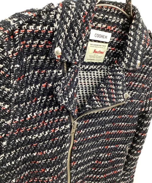 Coohem（コーヘン）Coohem (コーヘン) ツイードジャケット ブラック サイズ:Mの古着・服飾アイテム