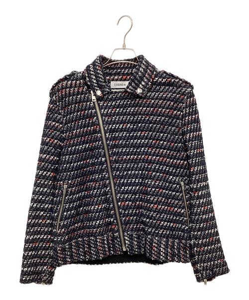 Coohem（コーヘン）Coohem (コーヘン) ツイードジャケット ブラック サイズ:Mの古着・服飾アイテム