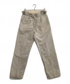 kenneth fieldケネスフィールド）の古着「コットンリネン サイドアジャスターグルカパンツ」｜アイボリー