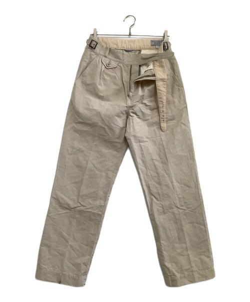 kenneth field（ケネスフィールド）kenneth field (ケネスフィールド) コットンリネン サイドアジャスターグルカパンツ アイボリー サイズ:Sの古着・服飾アイテム