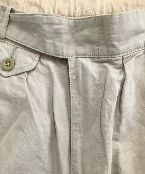 kenneth field（ケネスフィールド）kenneth field (ケネスフィールド) コットンリネン サイドアジャスターグルカパンツ アイボリー サイズ:Sの古着・服飾アイテム
