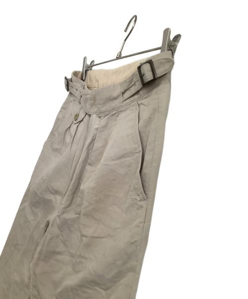 kenneth field（ケネスフィールド）kenneth field (ケネスフィールド) コットンリネン サイドアジャスターグルカパンツ アイボリー サイズ:Sの古着・服飾アイテム