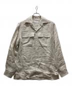 Massimo d'Augusto×Brilla per il gustoマッシモダウグスト×ブリッラ ペル イルグースト）の古着「別注TEO リネン シャツジャケット」｜ベージュ