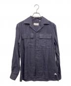 Massimo d’Augusto×Brilla per il gustoマッシモダウグスト×ブリッラ ペル イルグースト）の古着「別注TEO リネン シャツジャケット」｜ネイビー