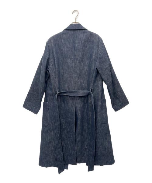 CARUSO（カルーゾ）CARUSO (カルーゾ) ショールカラーガウンコート ネイビー サイズ:48の古着・服飾アイテム