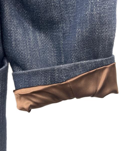 CARUSO（カルーゾ）CARUSO (カルーゾ) ショールカラーガウンコート ネイビー サイズ:48の古着・服飾アイテム