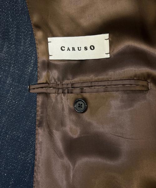 CARUSO（カルーゾ）CARUSO (カルーゾ) ショールカラーガウンコート ネイビー サイズ:48の古着・服飾アイテム