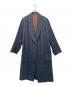 CARUSO（カルーゾ）の古着「ショールカラーガウンコート」｜ネイビー