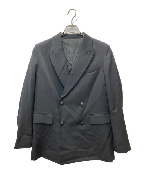 1er Arrondissement（プルミエ アロンディスモン）1er Arrondissement (プルミエ アロンディスモン) ウールツイルジャケット ブラック サイズ:38の古着・服飾アイテム