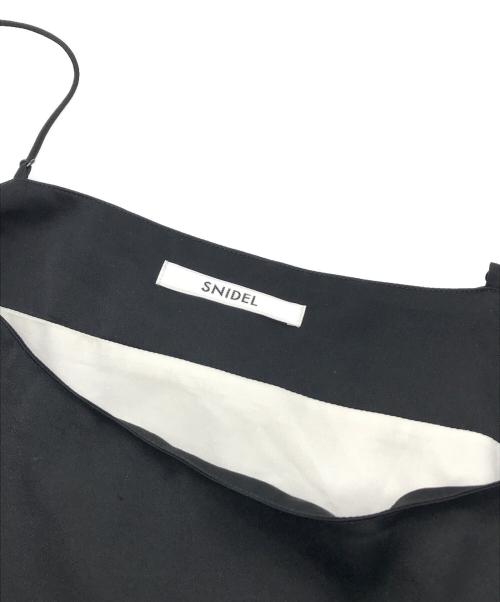 Snidel（スナイデル）Snidel (スナイデル) ロースイッチングキャミワンピース ブラック サイズ:1の古着・服飾アイテム